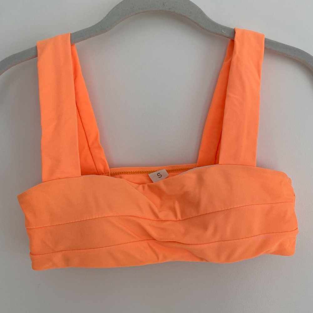 Zaful Swim Neon Orange Bikini Set
